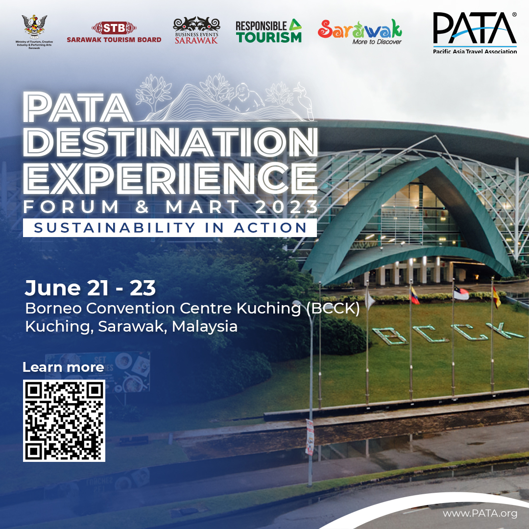 PATA_HQ's tweet photo. Official venue for #PDFM2023: Borneo Convention Center Kuching- the first dedicated convention centre in Borneo &amp; an award-winning architecture.

Join us in #Sarawak to explore all about #sustainability in action: https://t.co/zO5SHGHOPd

#PATAEvent #SarawakMoretoDiscover https://t.co/Gfn5OLtjzs