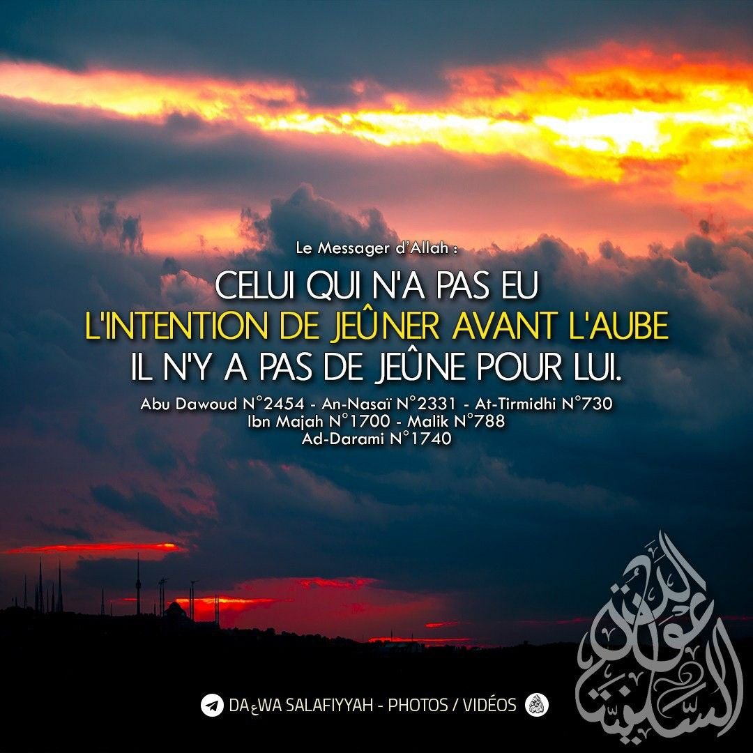 MaisonAtTawakul's tweet photo. N’oublions pas l’intention de jeûner ! https://t.co/pEOmQIPKVf