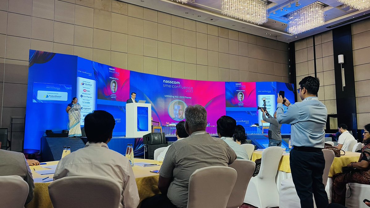 Payal154154's tweet photo. Let’s get started #nasscom sme confluence 2023 https://t.co/XT7ImE3bXa