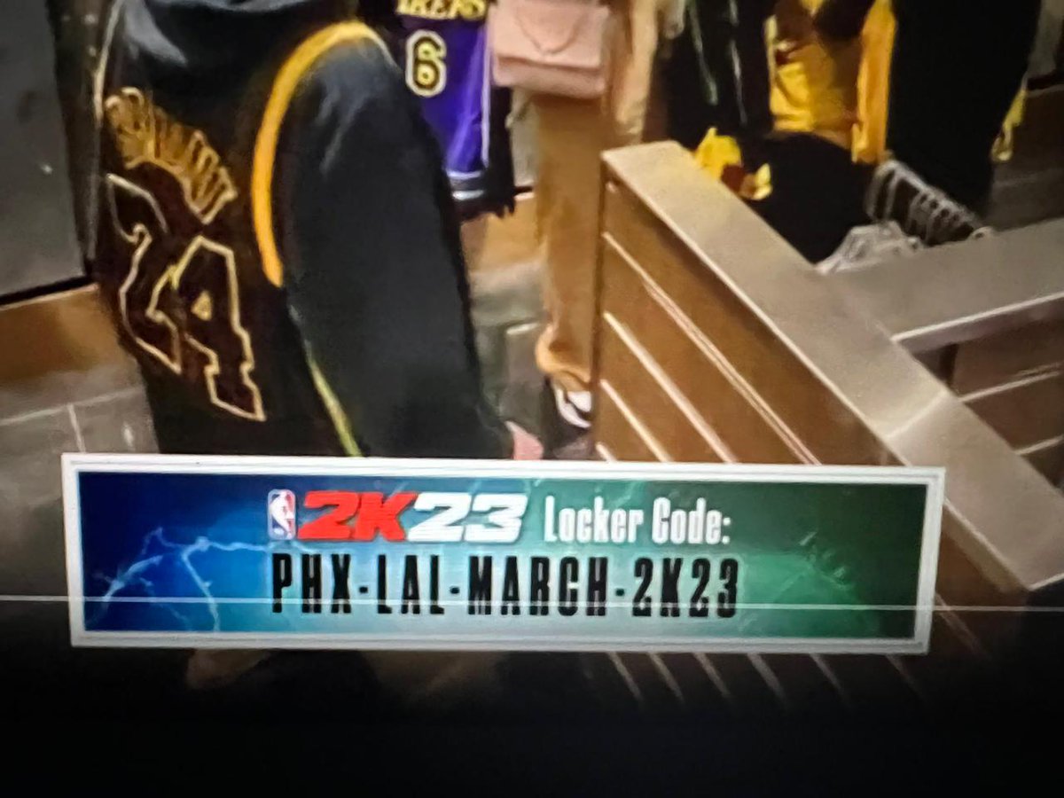 lockercodesX's tweet photo. 🚨 #LockerCode from the broadcast #ESPN 

PHX-LAL-MARCH-2K23

Use This code for #MyTEAM Pack and MyCAREER 2 Hr Xp Coin.

Available for a limited time...

#NBA #LockerCodes #NBA2K23 # https://t.co/5V0ADWeNTK