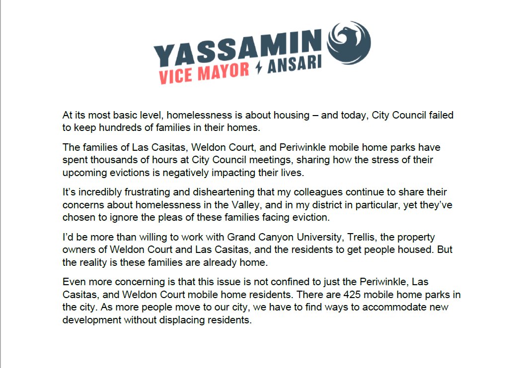 Former Councilwoman Yassamin Ansari tweet media