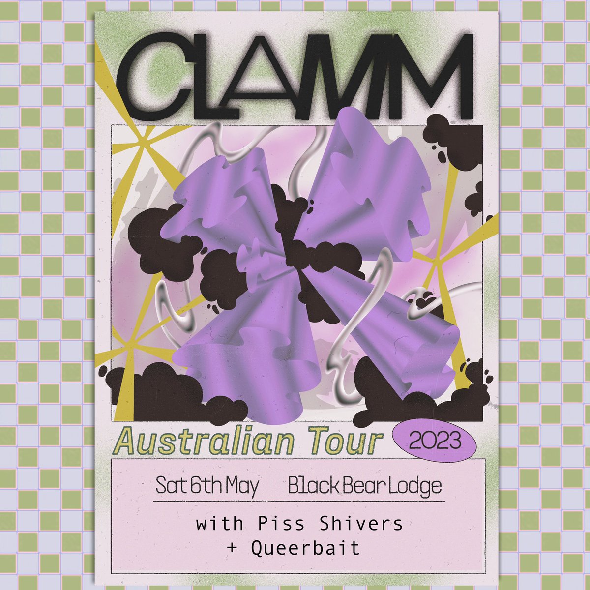 Supports announced for our April/May Australian tour. Tickets via linktr.ee/clamm