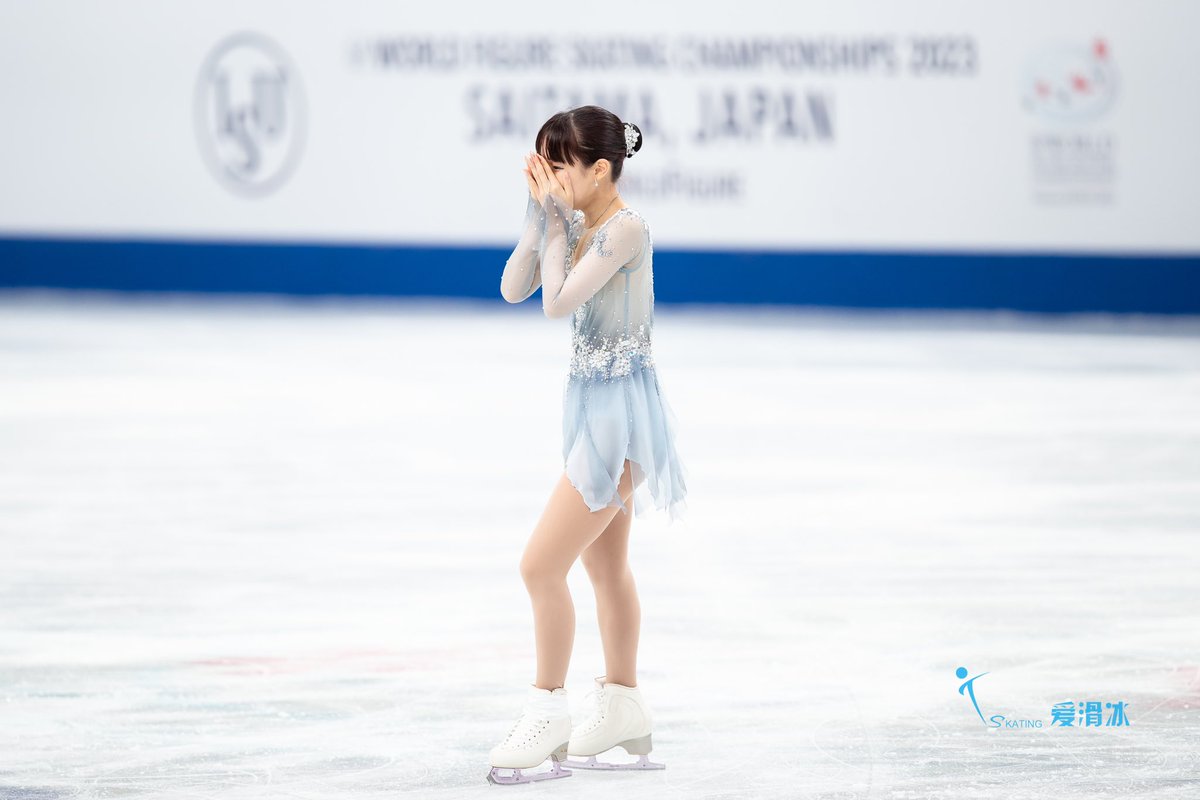 iskating_pt's tweet photo. Mai Mihara (JPN): I was so nervous but the audience was very supportive and cheered for me. Very happy to skate here at Worlds. Over this season, I have a really strong will to get both programs right. The results I get is the accumulation of all the work I put in. #WorldFigure https://t.co/QHd9wD5AHK