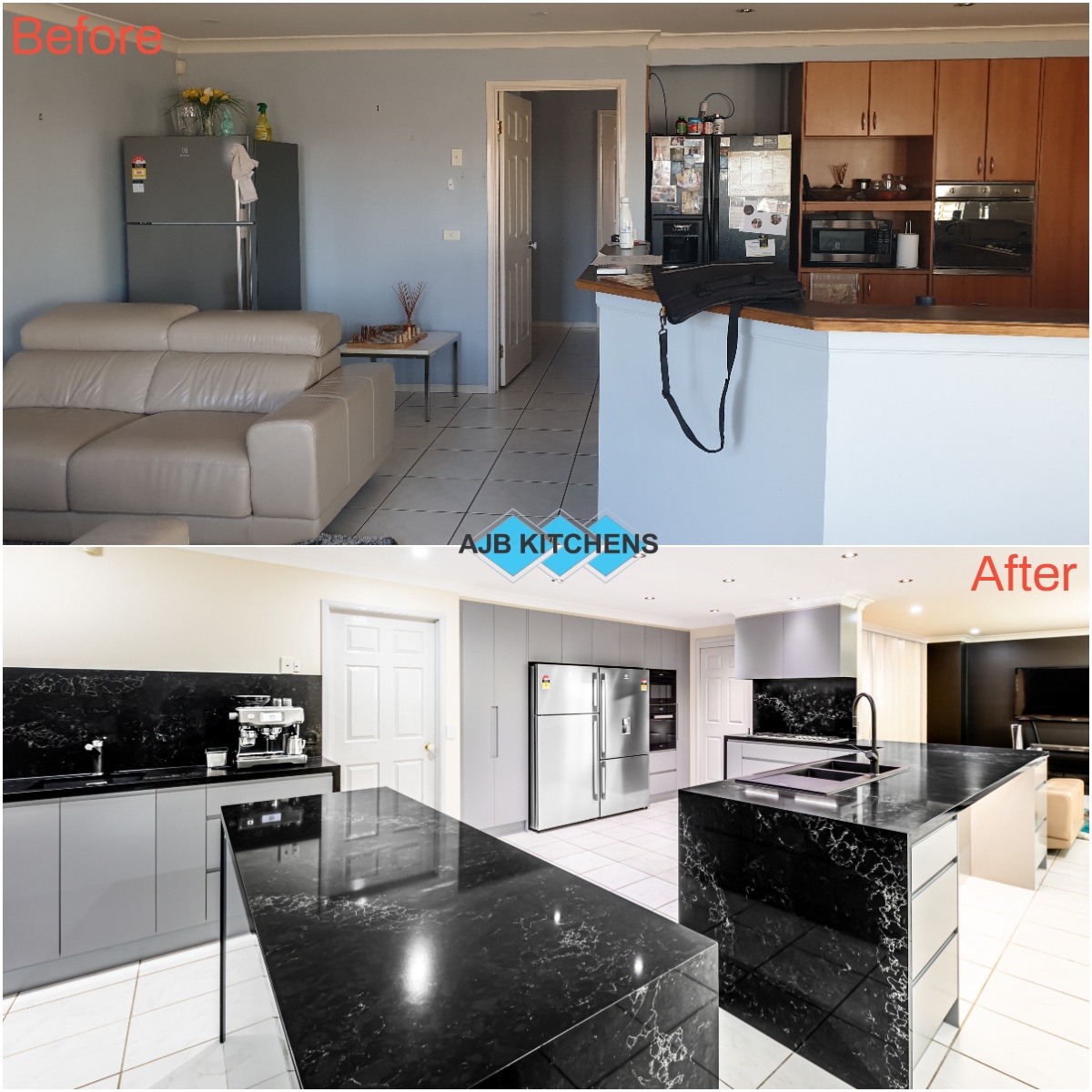 ajbkitchens's tweet photo. Amazing Before and After
#renovation #renovationproject #kitchencabinets #kitchendesign #kitchens #kitchensofinstagram #kitchen #kitchenrenovation #kitchenreno #modernkitchendesign #KitchenIslandDesign #sydneykitchen #sydney #kitcheninspiration #kitcheninspo #kitchengoals https://t.co/Q9DQiHRHn4