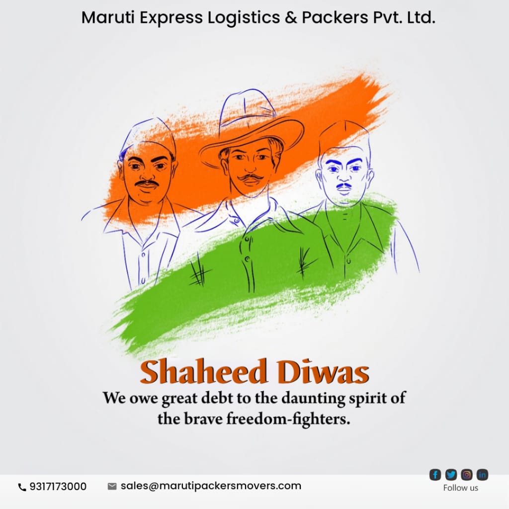 marutilogistics's tweet photo. Shaheed Diwas

We owe an outstanding debt to the daunting spirit of the brave freedom fighters.

#SaheedDiwas #शहीद_दिवस https://t.co/N3BF17aBZE