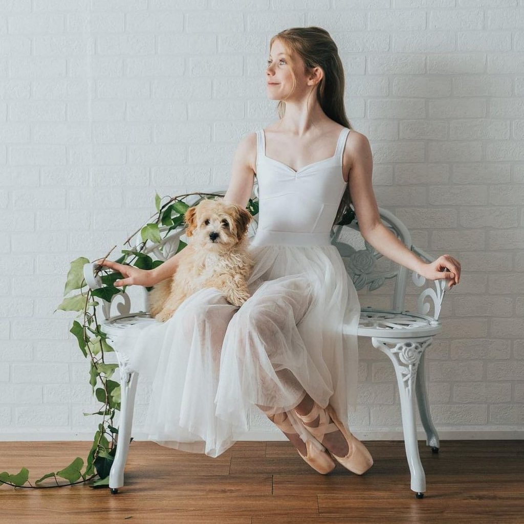 Ella Hodgson &amp; Leo

@madelynsteinphotography 
Dancers Love Dogs