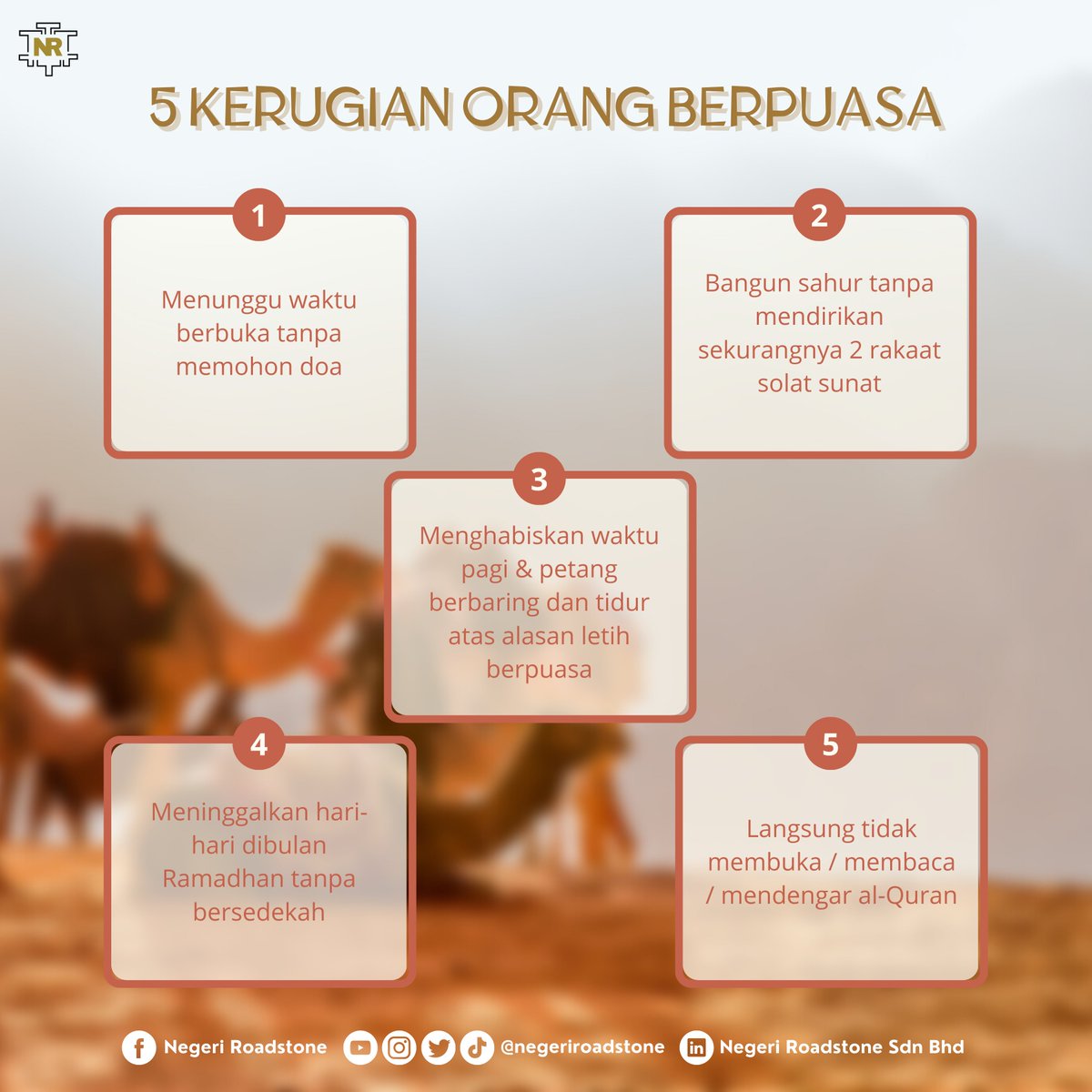 negeriroadstone's tweet photo. #ilmuramadhan #negeriroadstone #nrsb https://t.co/KKBVU4Pb8k