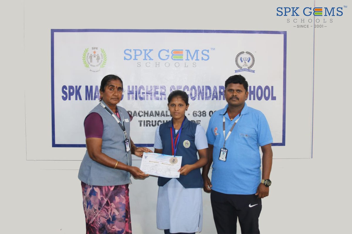 Proud moment for SPK Gems Schools, our student S.Sujitha of Class IX participated in state senior Fencing Championship conducted by Tamil Nadu Fencing association on 17th March 2023 at Jawaharlal Nehru Indoor stadium, Chennai and won SILVER Medal

#fencingteam #StudentsofSPK #spk