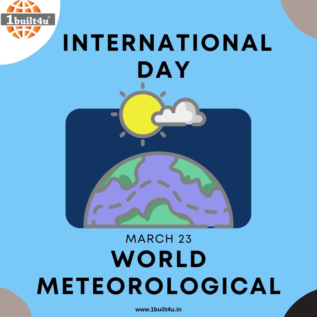 1built4u's tweet photo. Celebrating weather and climate services on World Meteorological Day!
#1built4u
#WorldMeteorologicalDay
#WeatherAndClimate
#ClimateAction
#MeteorologyMatters
#ResilienceAndPreparedness
#GlobalForecasting
#WeatherSafety
#ClimateServices
#ClimateInformation https://t.co/qMlTfrn3NO