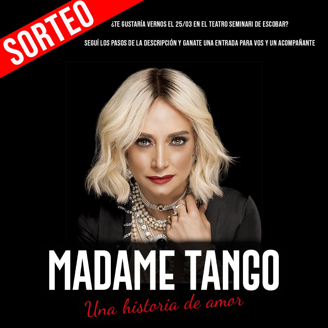 ¿Querés ser parte de esta noche mágica a puro tango y humor? Anda a nuestro Instagram @madametango.ok, seguí las instrucciones y participá del sorteo por 3 pares de entradas!!