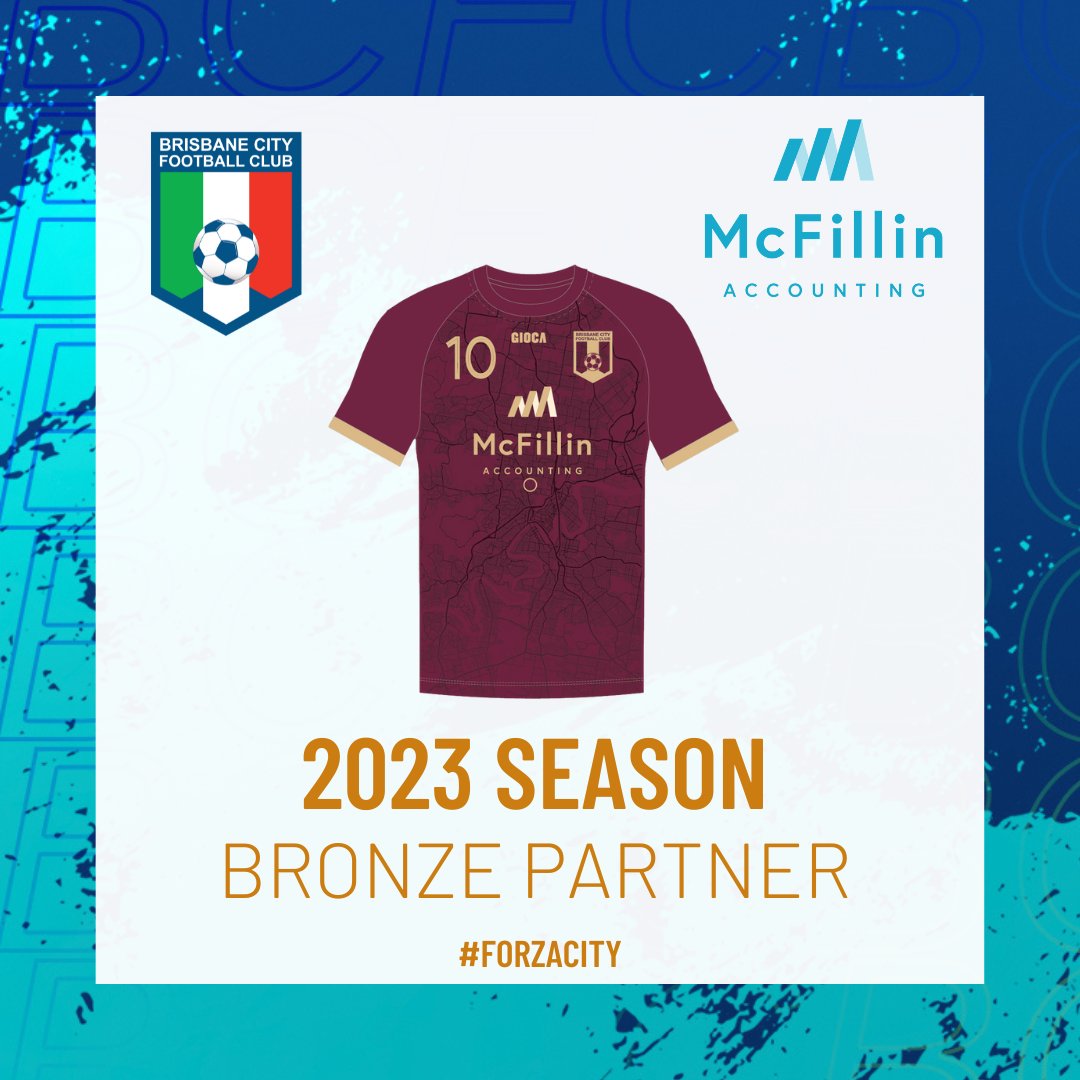 Brisbane City FC welcomes McFillin Accounting as a Bronze Sponsor for the 2023 Season.

McFillin Accounting will be the front of shirt naming rights holder for the Under 13 Boys FQA1 Academy Group.

Welcome to the City Famiglia.

#forzacity #azzurri #thecityway #npl