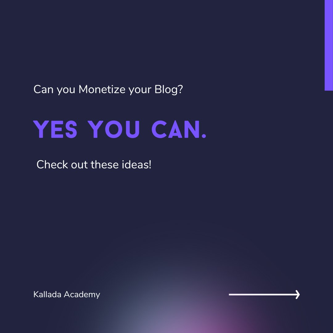 KalladaAcademy's tweet image. Here are a few tips to monetize your blog. 
Let us know which one would you try first?

#monetization
#blogincome
#noadsense
#affiliatemarketing
#sponsoredcontent