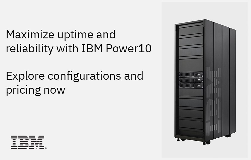 Maximize uptime and benefit from unmatched scalability with #IBMPower Explore pricing and configurations today. Harness the scalability of #IBMPower and grow your business faster. Explore pricing and configurations now. ibm.co/3K2D1Sm