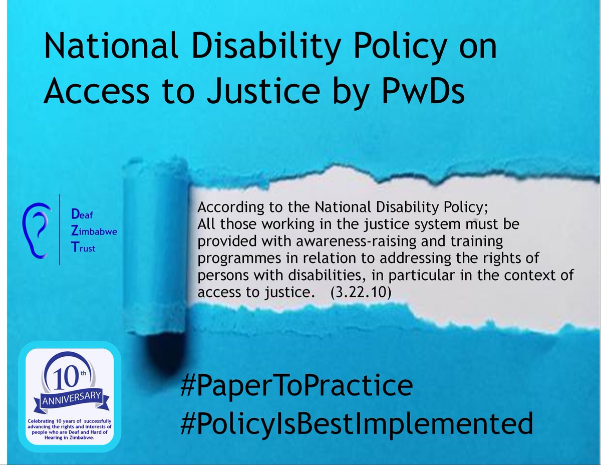 Did you know that 
All those working in the justice system must be provided with awareness-raising and training programmes in relation to addressing the rights of persons with disabilities,  in particular in the context of access to justice. (3.22.10)
#papertopractice