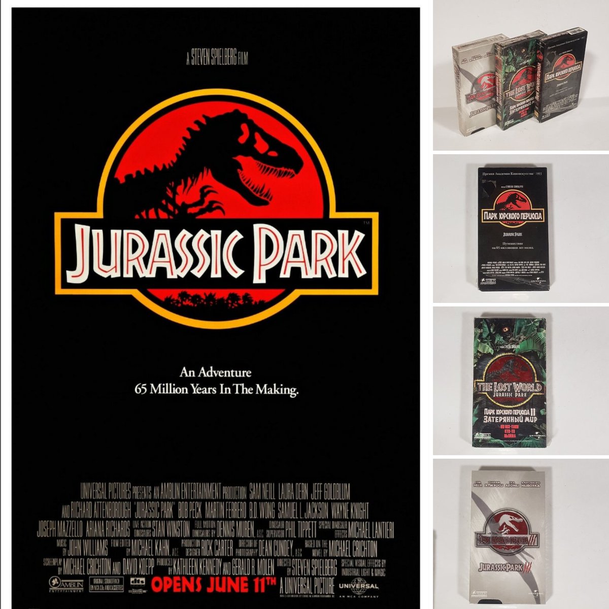 ToyMakc's tweet photo. Парк Юрского периода 1-3 (Jurassic Park) / VHS / 1993, 1997, 2001 Universal Studios - 1997, 2002 Відеогалактика, Прем'єр Мультимедіа, Премьер Видео Фильм
👇👇👇
MakcToyS https://t.co/hnMxsR0WIc
#vhs #jurassicpark #dinosaur #vintage #retro #nostalgia #movie #collection https://t.co/Vs416DGX0M