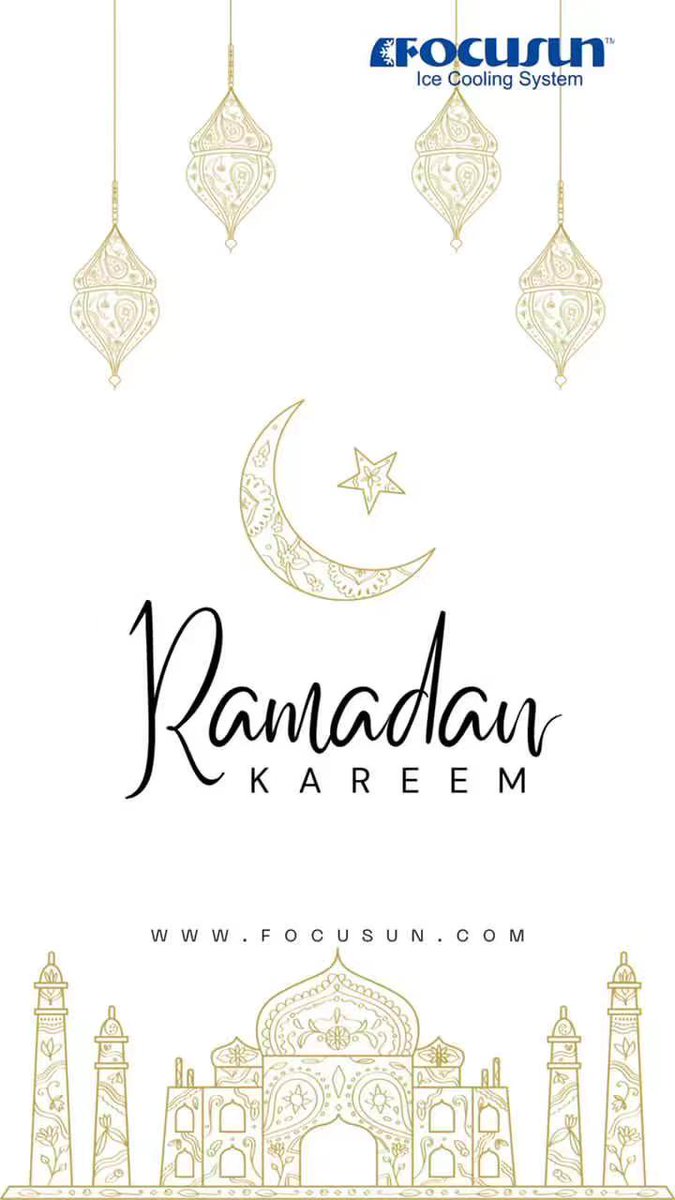 chinaicemachine's tweet image. Ramadan Kareem🌙 , to all Muslim friends in the world. 
#Focusun #icemachine #snowmakingmachine
كل عام وأنتم طيبين و رمضان كريم تقبل اللهم منا ومنكم صالح الاعمال