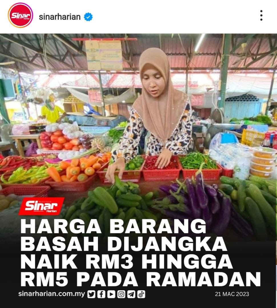 tinta_menulis's tweet image. Keterjaminan makanan di bulan Ramadhan + Syawal terus diragui. Harga barang dijangka terus meningkat. Apakah solusi kerajaan?

#KerajaanGagal #PMXtoXPM