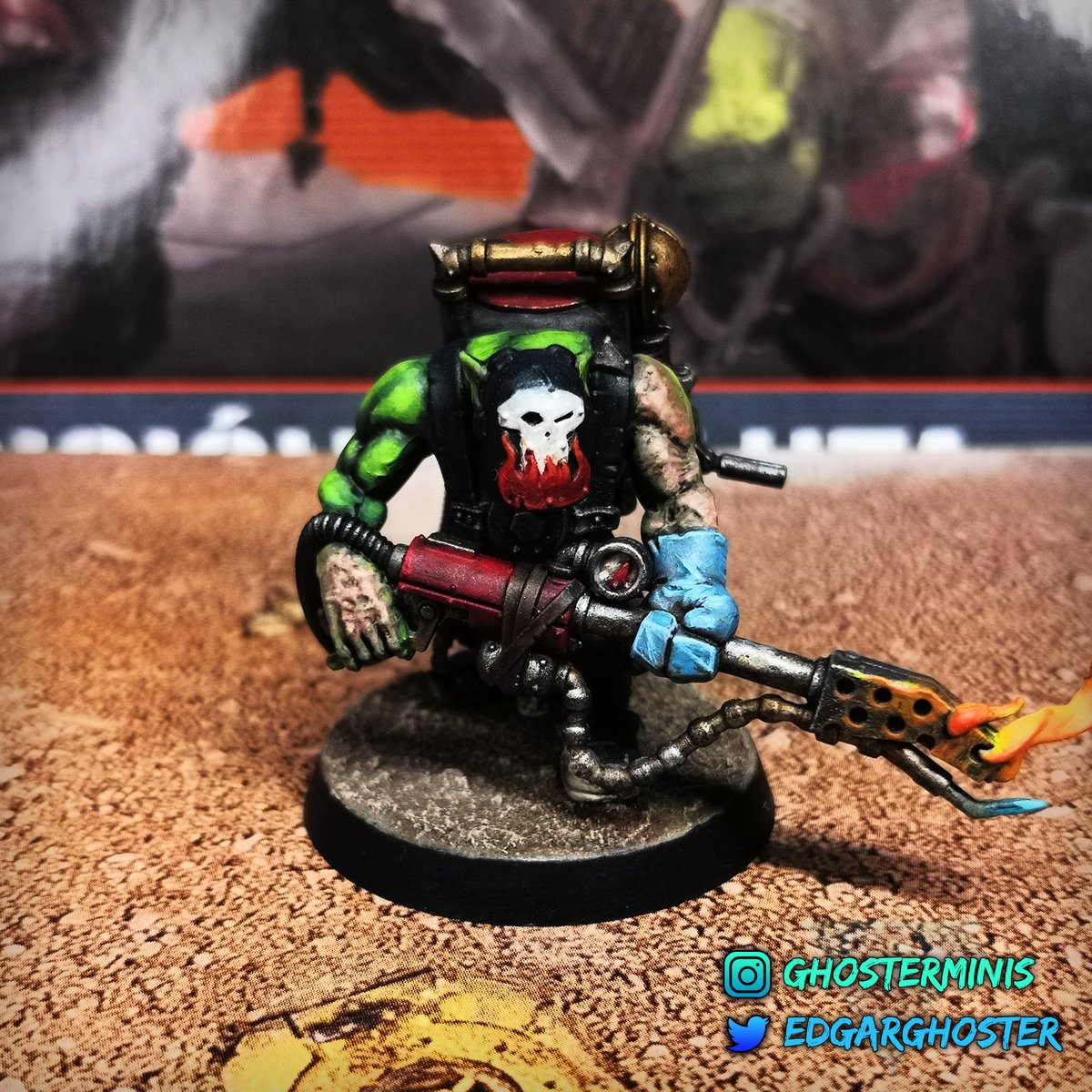 EdgarGhoster's tweet photo. Kommando Burna Boy - Ork

#killteam #killteam40k #orks #octarius #orkkommandos #warhammer40k #warhammer https://t.co/2nEprMi2GR