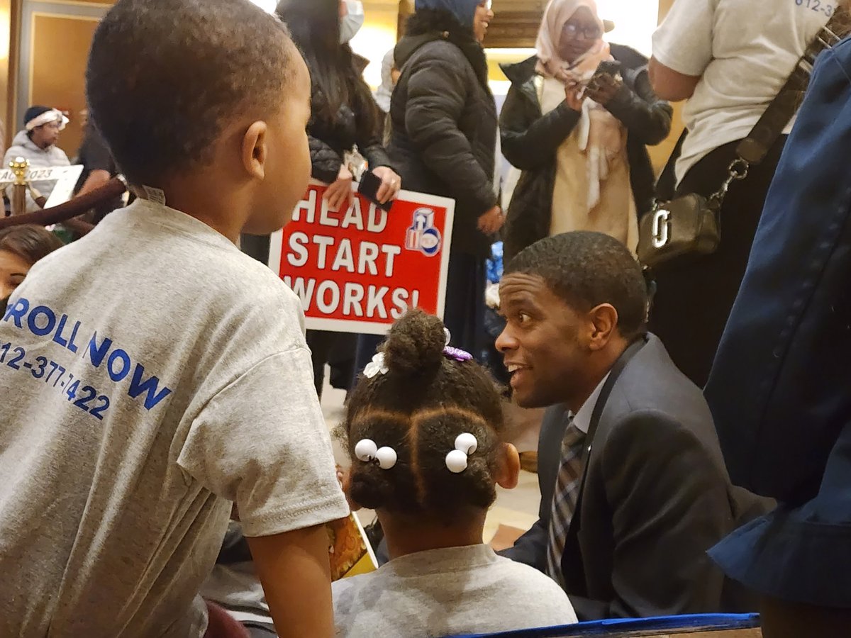 AmyRamaker's tweet photo. So impressed today with Mayor Melvin Carter! There were lawmakers reading and engaged, some got down on the floor in suits to participate. #GreatStartMN #mnleg #AllInForOurKids #OurMostImportantMNCitizens https://t.co/xJpKivT2M6