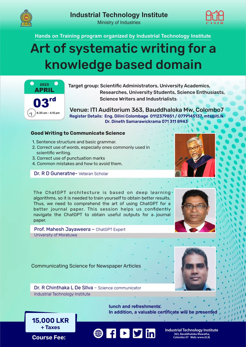 Industrial Technology Institute ITI (@institute_iti) / Posts / X