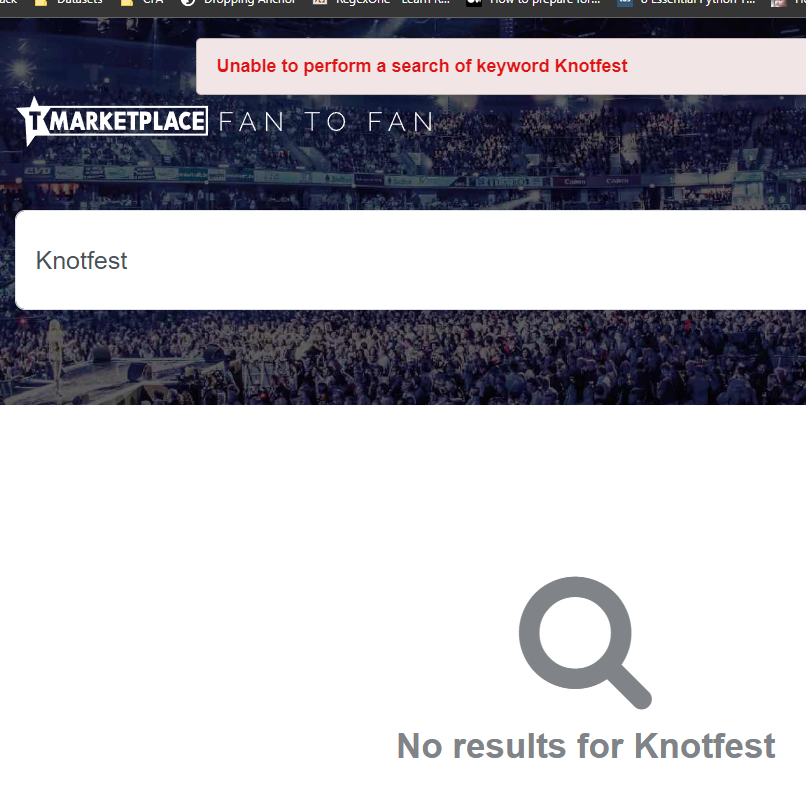 mrmattymalone's tweet photo. @Ticketek_AU - Why isn't @slipknot  @KNOTFEST  appearing on the Tickettek marketplace anymore? https://t.co/qlkCpVVu1h