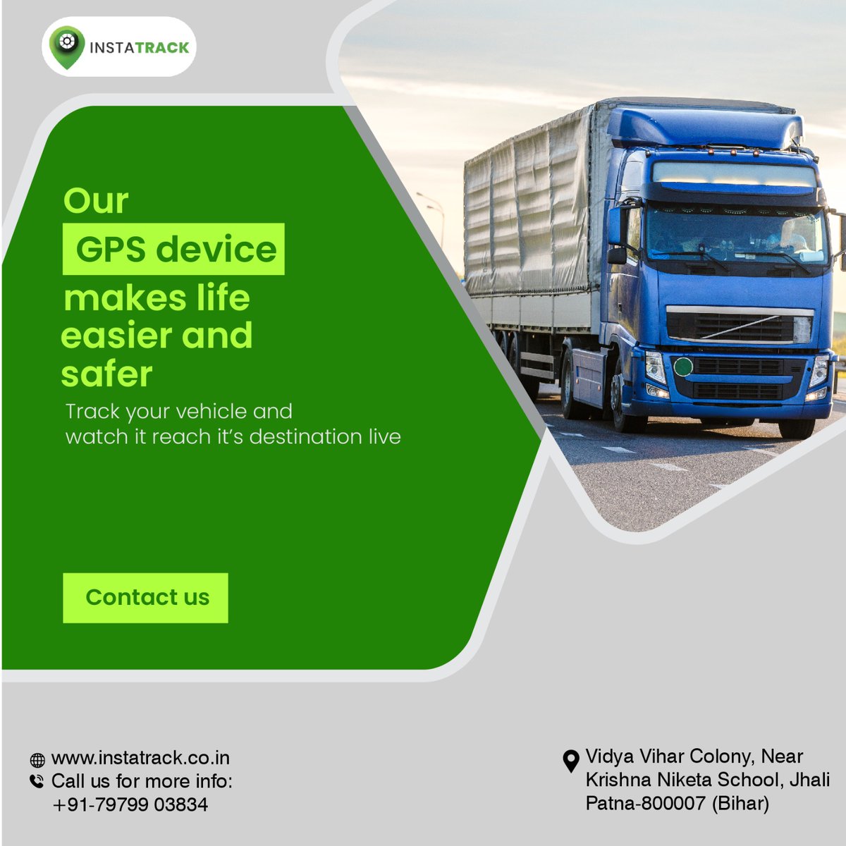 InstaTrackIN's tweet photo. 𝗧𝗥𝗔𝗖𝗞 𝗬𝗢𝗨𝗥 𝗩𝗘𝗛𝗜𝗖𝗟𝗘
Instatrack #GPS devices can monitor your vehicle's real-time location and it increase vehicle security.
☎️Helpline: +91-797990-3834
#InstaTrack_device #VehicleGPS #CarGPS #CarTracker #RealTimeTracking #VehicleTracker #GPSTracker #GPSTracking https://t.co/FNEJRcDI9D
