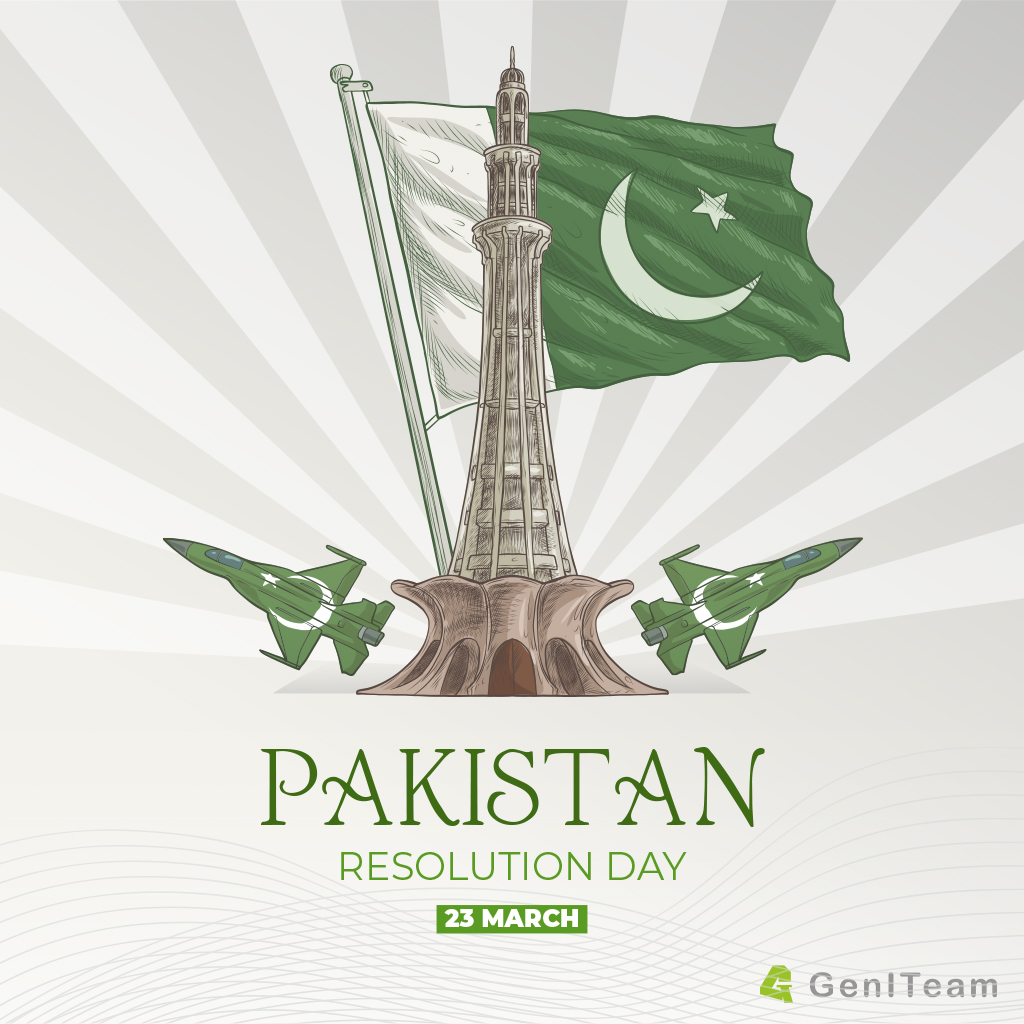 Celebrating Pakistan Resolution Day with national pride and a renewed commitment to our country's progress. As a company, we stand together in honoring the brave souls who envisioned an independent Pakistan and pledge to continue supporting our nation's growth and development.