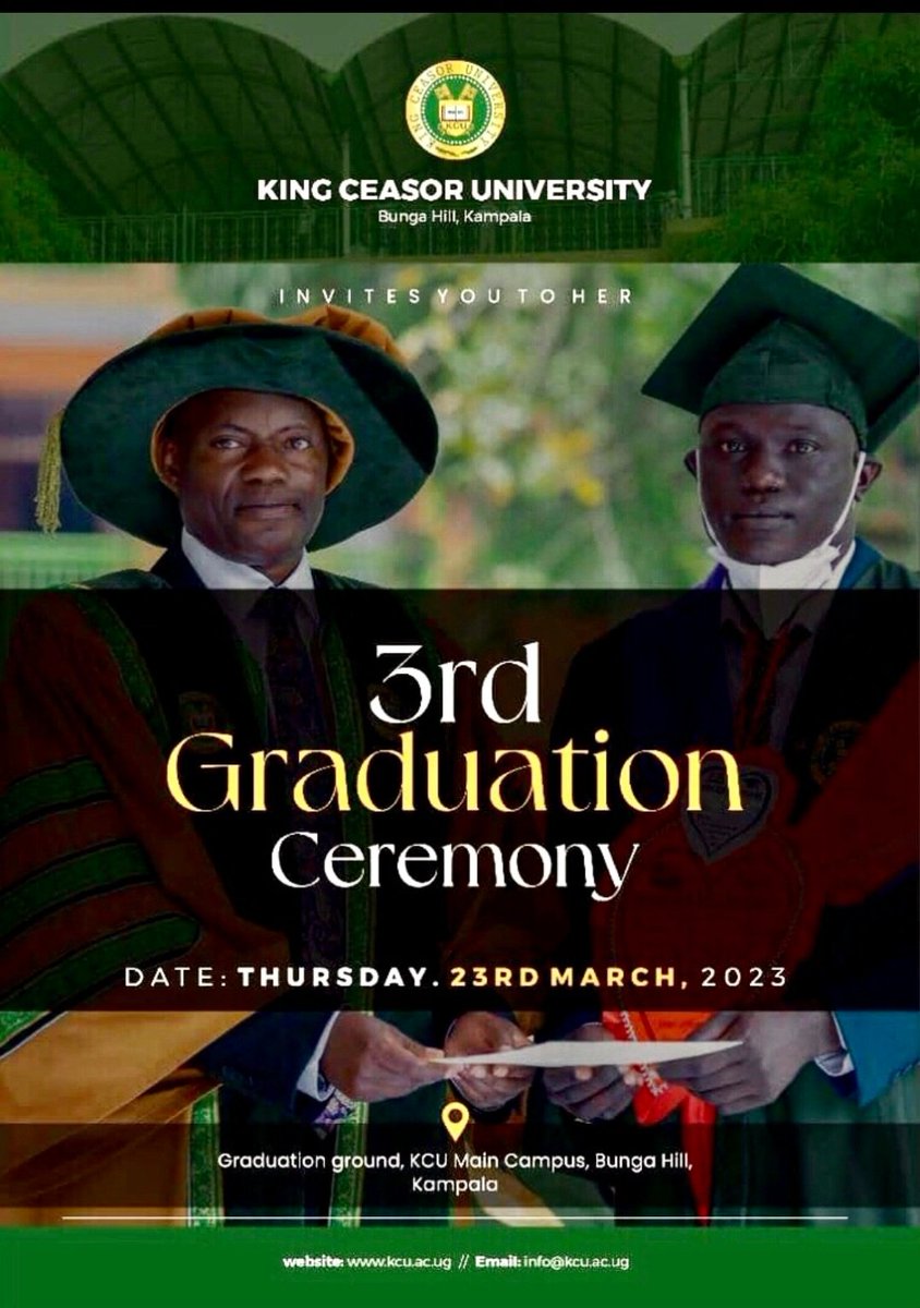 Red Pepper Uganda on Twitter "King Ceasor University holds 3rd graduation ceremony today