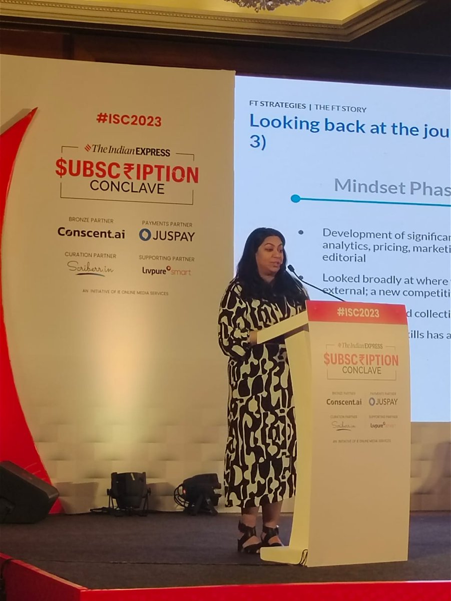 FEBrandWagon's tweet photo. 'Subscriptions business have grown 6x faster over the most few years', Sabrina Daryanani, head, APAC and principal consultant, FT Strategies
#ISC2023 #SubscriptionEconomy #subscriptions #subscriptionrevenue #loyalconsumer https://t.co/UVWrslAdEW