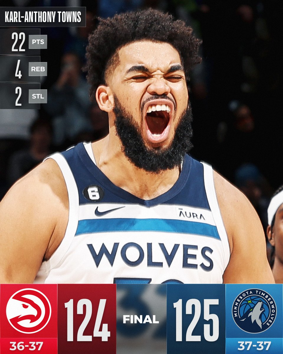 NBA on Twitter "KAT dropped 22 points and the clutch gamewinning free