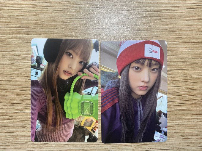 0901karyokart's tweet photo. ˗ˏˋ giveaway ´ˎ˗

haerin pcs

𖤐 2 winners
𖤐 must be following ( i fb bns accs)
𖤐 like and rt this twt and quoted tweets below
𖤐 reply “mine + bag or beanie”

anyone can join ! 

ends once most of my bentables are sold https://t.co/EEUbUk4hpw