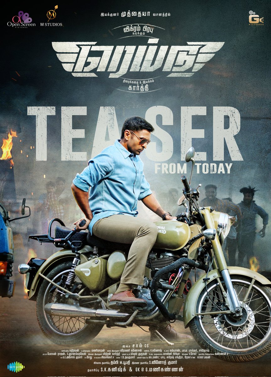 சினிமா தமிழ் சினிமா (@ctcupdates) on Twitter photo . <a href="/iamVikramPrabhu/">Vikram Prabhu</a> 's #Raid Teaser launch by <a href="/SilambarasanTR_/">Silambarasan TR</a> Today. Few hrs to go
<a href="/SDsridivya/">Sri Divya</a> <a href="/dir_muthaiya/">Muthaiya</a> <a href="/dir_karthioffl/">E karthi</a> <a href="/OpenScreenoffl/">Open Screen</a> <a href="/SamCSmusic/">𝐒𝐀𝐌 𝐂 𝐒</a> <a href="/maran_vj/">Mani maran</a>
<a href="/Ananthika108/">Ananthika Sanilkumar</a> <a href="/soundar4uall/">Soundararaja Actor</a> <a href="/RishiRithvik10/">Rishi Rithvik</a> <a href="/Danielanniepope/">Daniel Annie Pope</a> <a href="/Kathiravan7384/">Kathiravan</a> <a href="/kanishk_offl/">Kanishk</a> <a href="/vinoth_offl/">vinoth kumar s</a> . <a href="/iamVikramPrabhu/">Vikram Prabhu</a> 's #Raid Teaser launch by <a href="/SilambarasanTR_/">Silambarasan TR</a> Today. Few hrs to go
<a href="/SDsridivya/">Sri Divya</a> <a href="/dir_muthaiya/">Muthaiya</a> <a href="/dir_karthioffl/">E karthi</a> <a href="/OpenScreenoffl/">Open Screen</a> <a href="/SamCSmusic/">𝐒𝐀𝐌 𝐂 𝐒</a> <a href="/maran_vj/">Mani maran</a>
<a href="/Ananthika108/">Ananthika Sanilkumar</a> <a href="/soundar4uall/">Soundararaja Actor</a> <a href="/RishiRithvik10/">Rishi Rithvik</a> <a href="/Danielanniepope/">Daniel Annie Pope</a> <a href="/Kathiravan7384/">Kathiravan</a> <a href="/kanishk_offl/">Kanishk</a> <a href="/vinoth_offl/">vinoth kumar s</a>