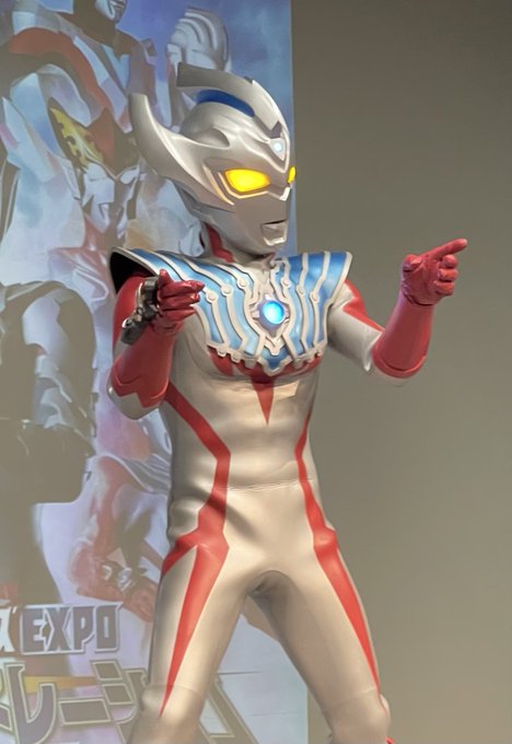 ピンぼけてるけど可愛い鼻擦りタイガ#ウルトラマンタイガ#ウルトラヒーローズEXPO#ニュージェネレーションワールド 