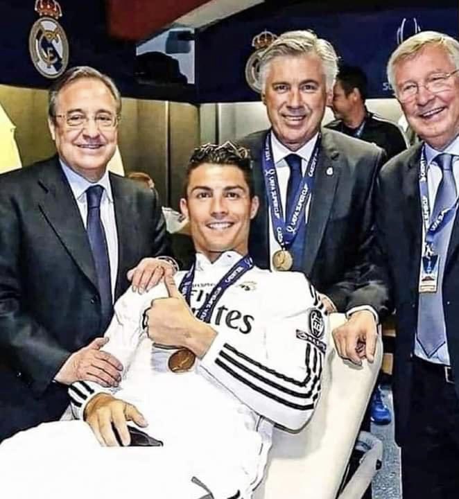 FrankKhalidUK's tweet photo. Real Madrid bought Cristiano Ronaldo for €94 million: 👇

He played with them for 9 years 🏟
- 4 UEFA Champions League 🏆
- 4 Ballon d'Or 💪
- 3 golden boots 🥇
- 450 goals scored ⚽️
They sold him to Juventus for €100m
The best investment in football history!! https://t.co/8DWzaI2NM3