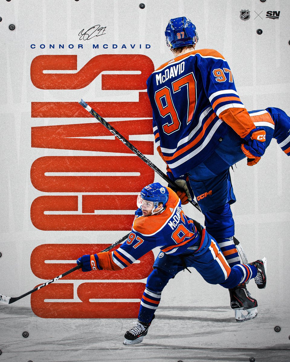 Sportsnet's tweet photo. MCDAVID HITS 60 IN OVERTIME ‼️ https://t.co/LsEOlOq4cL