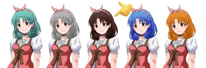 そういえば今回のひなまつりガシャのまつりさん、数年前に何となく試したヘアカラーバリエーションの1つがちょうどそれっぽかった事を思い出した。
#ミリシタ #徳川まつり 