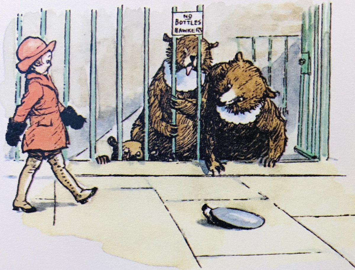 A_AMilne's tweet photo. They try to pretend that nobody cares
Whether you walk on the lines or squares.
But only the sillies believe their talk;
It’s ever so portant how you walk.
And it’s ever so jolly to call out, “Bears,
Just watch me walking in all the squares!”
~A.A.Milne #thursdaymorning https://t.co/qigRoy5xTH