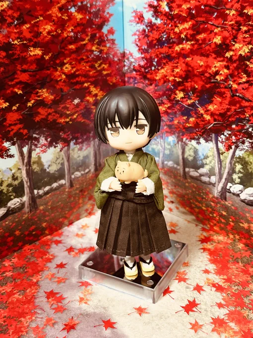 ねんどーるちゃん置く用の背景きた かわいいね〜 