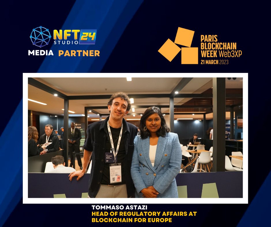 blockza_io's tweet image. Yo, peeps! You gotta meet Tommaso Astazi , the head of Regulatory Affairs at Blockchain for Europe, at the #ParisBlockWeek. He&apos;ll be dropping some exclusive updates on @nftstudio24. Don&apos;t miss out on this! #NFTStudio24  #PBW2023 @ParisBlockWeek! @tommasoastazi ,  @BlockchainforEU…