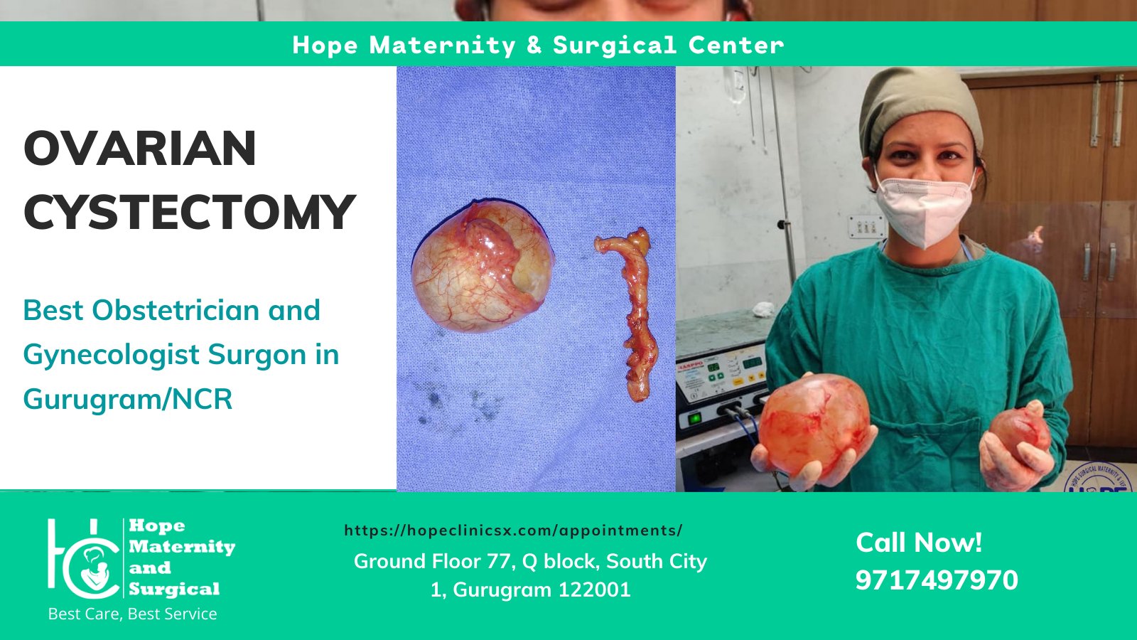 Hope Clinic Gurgaon on X: Don't let ovarian cysts impact your quality of  life. Get expert treatment from Dr. Megha Panwar at Hope Maternity &  Surgical Clinic in Gurgaon. Trust our experienced