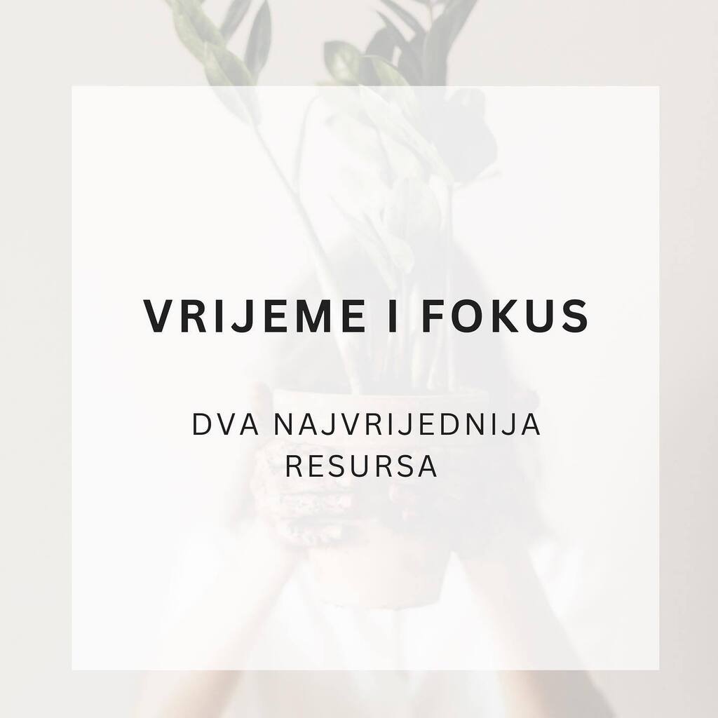 DFCoach_NLP's tweet photo. Gdje je usmjeren tvoj fokus?
Na što trošiš najviše vremena?
💫
Danas dva najvrednija resursa su vrijeme i fokus. 
Na što ti trošiš ta dva vrijedna resursa. 
- uzmi danas, sutra i preksutra i nakon svakog sata napiši na što si potrošio to vrijeme i gdj… https://t.co/xDbnV9HE3e https://t.co/Uc9AZtwTDt