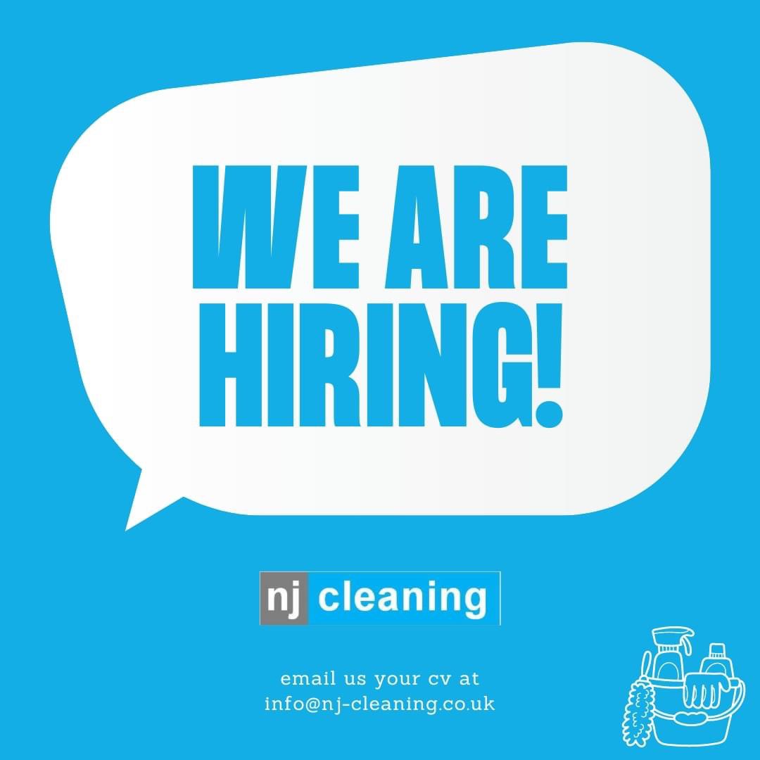 Here at NJ Cleaning, we will guide you to the right path! 🧽

For job roles, get in contact today! 
E: info@nj-cleaning.co.uk
T: 01942 833756

 #njcleaning #cleanerliving #leigh #cleaningservices #smilesformiles #wiganjobs #hiring #hiringnow #hiringalert