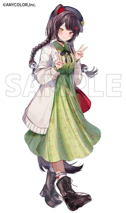 さんばか4th Anniversaryグッズの戌亥とこちゃんのビジュアル担当させていただきました!本日18時より販売開始予定とのことです、よろしくお願いいたします～!! 
