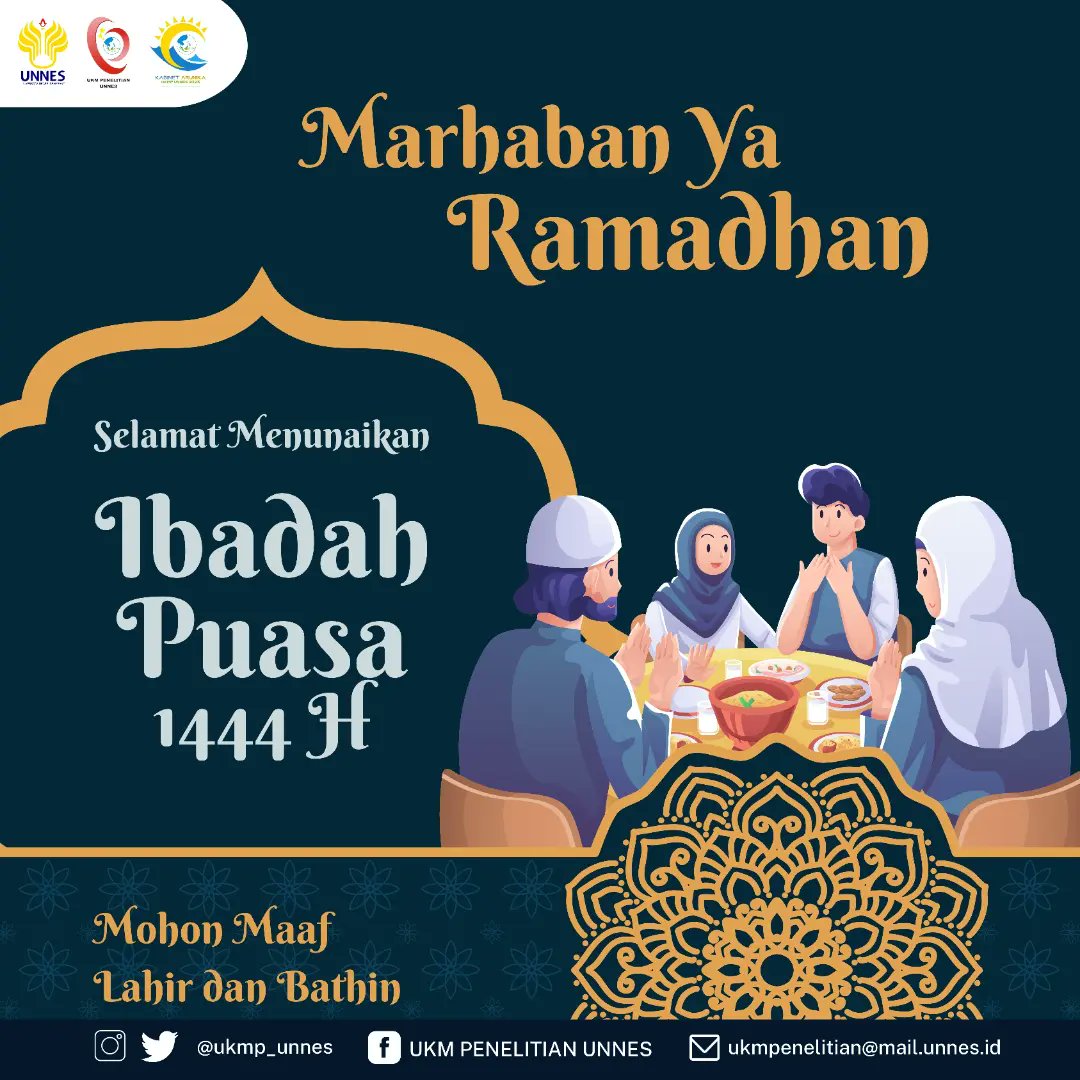 ukmp_unnes's tweet photo. [MARHABAN YA RAMADHAN]

Keluarga besar UKM Penelitian UNNES mengucapkan selamat menunaikan ibadah puasa✨
...
More info:
IG: ukmp_unnes
Twitter: ukmp_unnes
linktree/ukmpunnes
...
#ramadhan
#ramadhan2023
#ramadhankareem
#UKMP2023
#UKMPUNNES https://t.co/nLiGS7GNIL