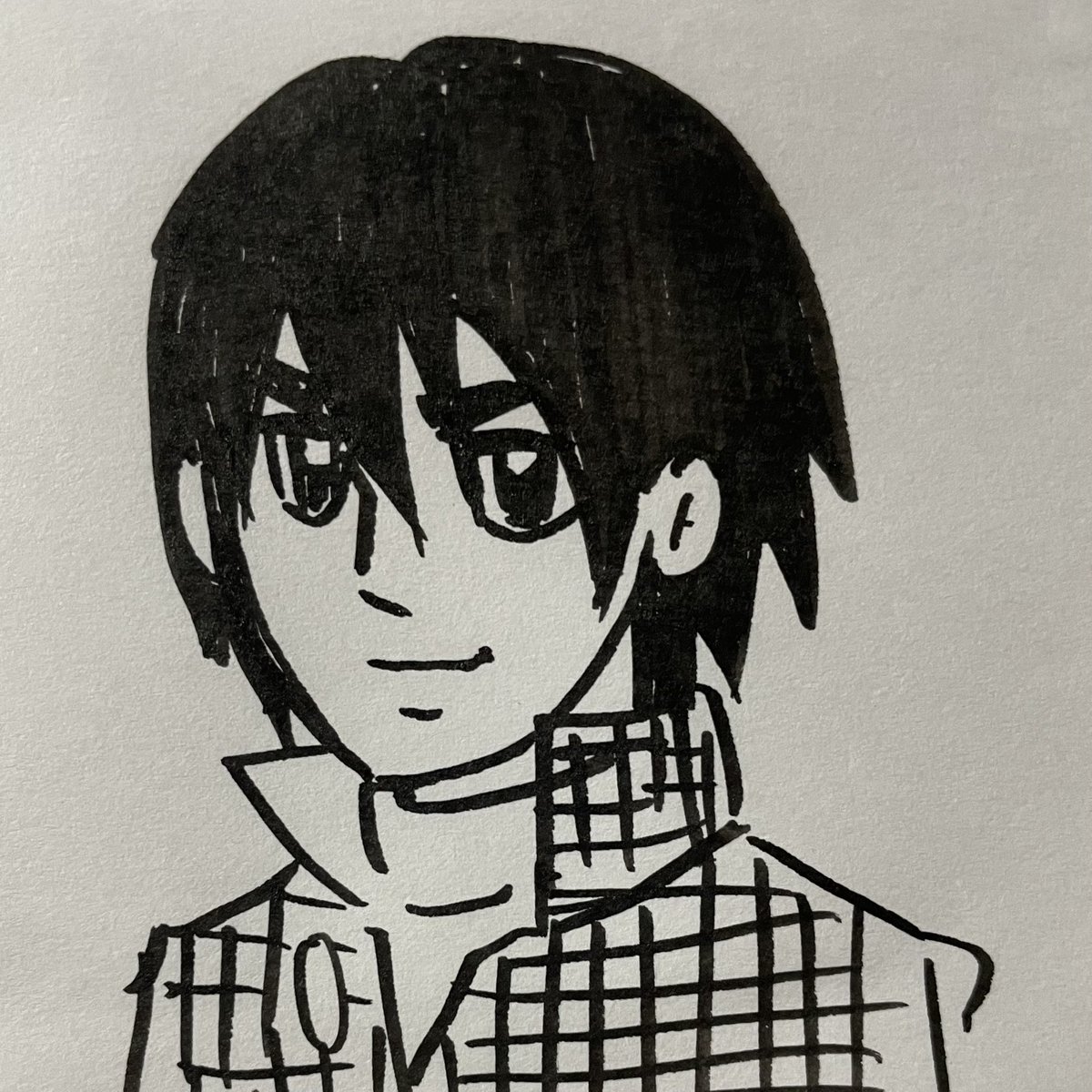 リターナーバビと伊賀野氏を横光風に描いたらどうなるかの落書き…