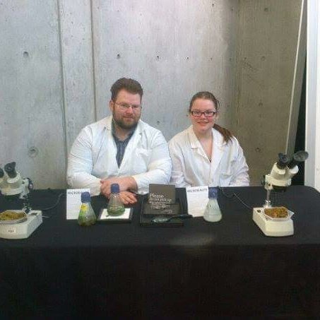 raw9371's tweet photo. Nine years ago today when I was still a PhD student! My daughter and I did an exhibit for the Beaty Biodiversity Museum on microbialites. I have been working on for 13 years now. #teamraw #rawlab #microbialites #BC  @beatymuseum @UBC @UNCC_BIGScience https://t.co/V5N1DMwclO