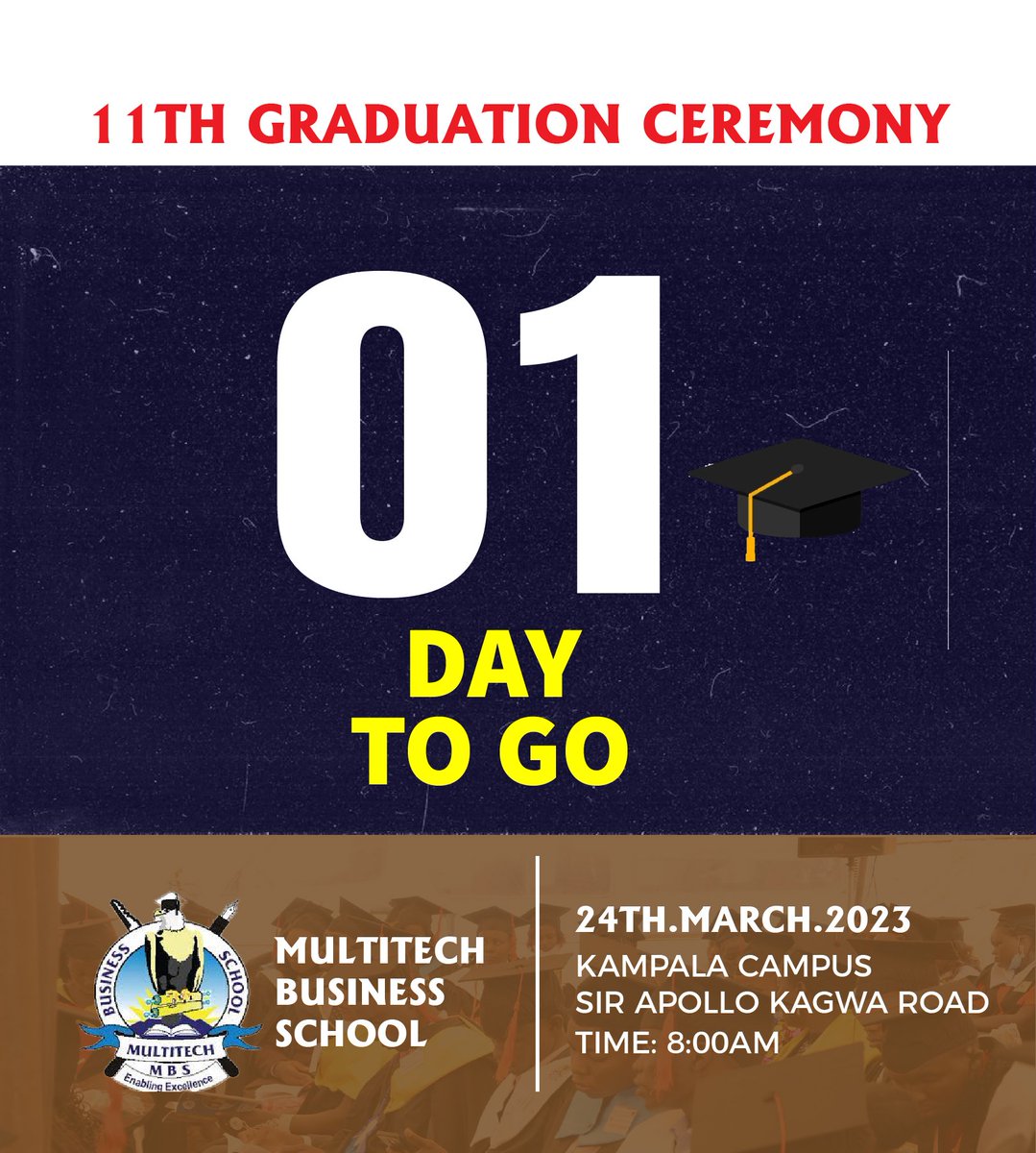 MULTITECHBS's tweet photo. It's tomorrow.
#MultitechBS
#MultitechBS11thGradi https://t.co/6o8jOSG4GY