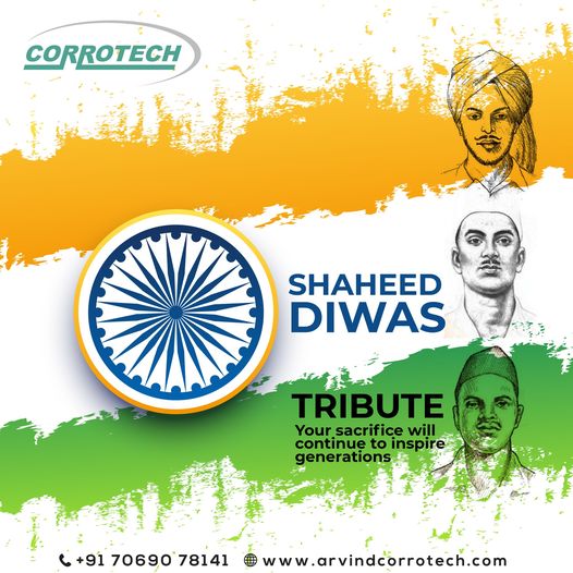 arvindcorrotech's tweet photo. They were real heroes who thought about India, worked for India, and made supreme sacrifices for the pride of India. Sincerest tribute!   
#bhagatsingh #trending #inquebrantables #inqlabzindabad #reelitfeelit #reelsinstagram #jaihind https://t.co/6y7xQPnyCA
