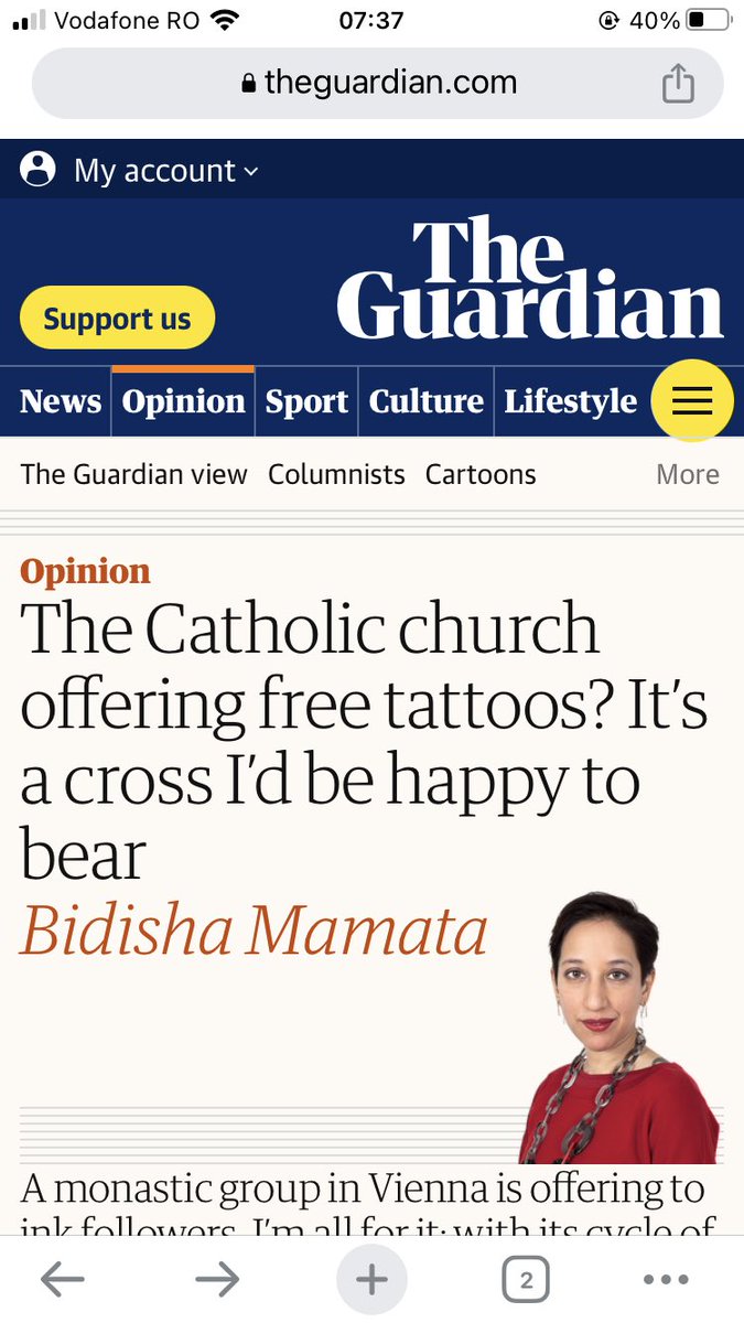 Some errors in this ⁦<a href="/guardian/">The Guardian</a>⁩ article. Nothing new about Christian religious tattoos (think about the Coptic Church). Weird mention of the Old Testament in this context. As far as I remember, the OT strictly forbids tattooing. theguardian.com/commentisfree/…