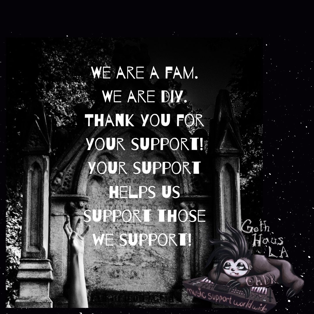 GothHausLA's tweet photo. Earlier this month we turned 12 years! We will be celebrating 3 years in the summer as Goth Haus LA! Fun history facts before the name change we used to be connected to https://t.co/LWo3AJtxhW and we were called vampirefreaks LA.#gothhausla #vampirefreaksla #gothaf #deathrock https://t.co/IMiNEl8NIZ